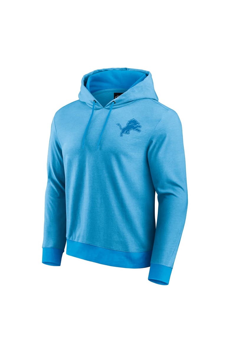 Darius Rucker Collection by Fanatics Men's Darius Rucker Collection by Fanatics Blue Detroit Lions Tonal Knit Pullover Hoodie, Alternate, color, Heather Blue