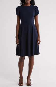 Calvin Klein Tulip Sleeve Fit & Flare Dress