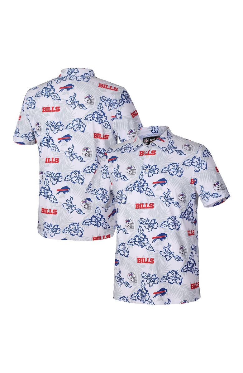 Reyn Spooner Men's Reyn Spooner White Buffalo Bills Pua Performance Game Day Polo, Main, color, White