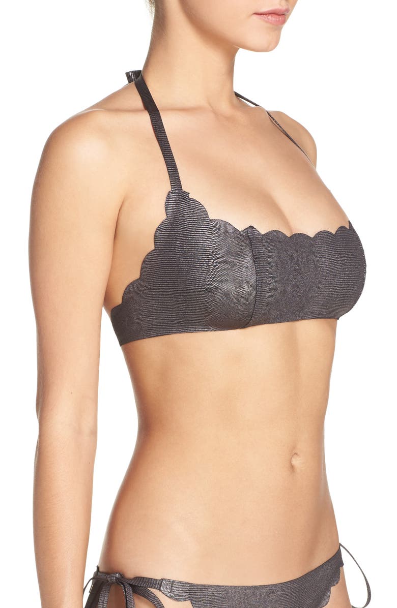 PilyQ Reversible Halter Bikini Top, Alternate, color, 