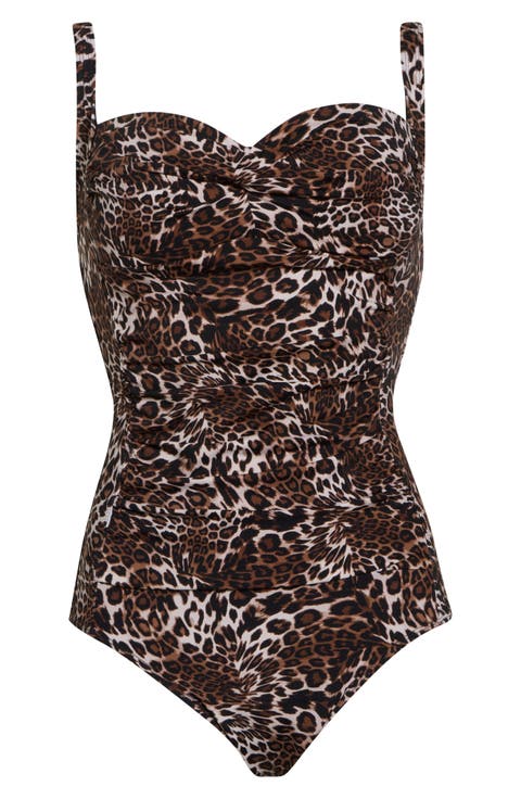 Sweetheart Ruched One-Piece Swimsuit