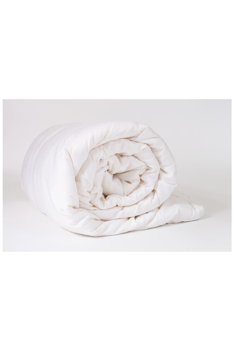 All Season Weight Silk Fill Comforter, Alternate, color, WHITE