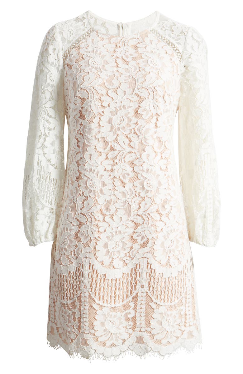 Vince Camuto Raglan Long Sleeve Lace Dress, Main, color,