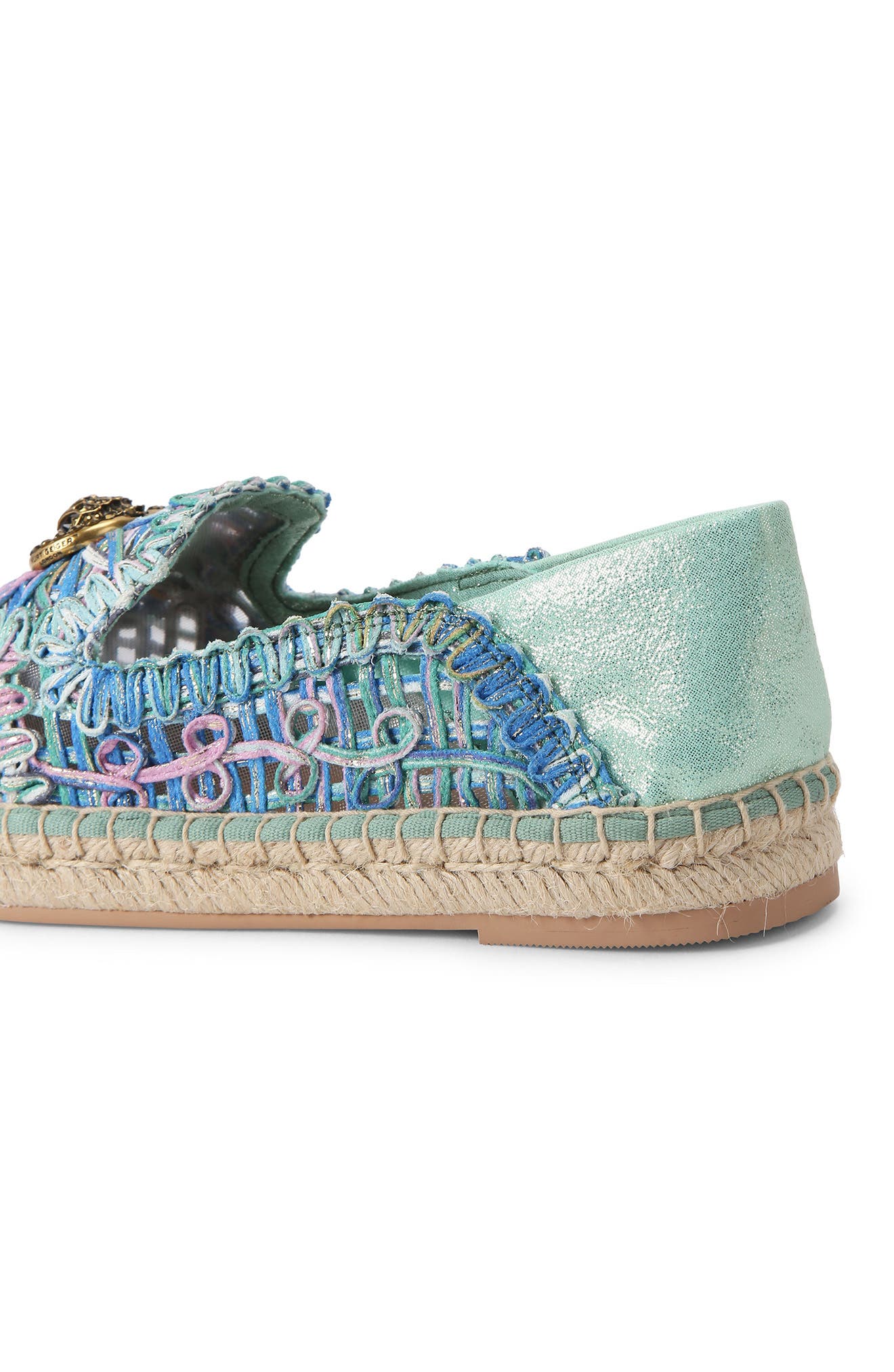 Kurt Geiger London Chelsea Woven Espadrille, Alternate, color, Open Blue