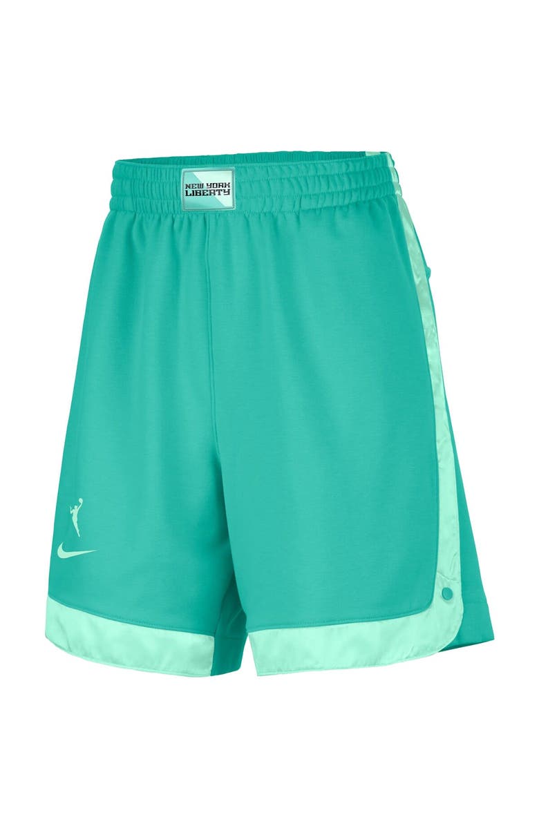 Nike Women's Nike  Mint New York Liberty Fly Basketball Tri-Blend Fleece Shorts, Alternate, color, Mint