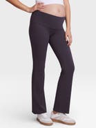 MOTHERHOOD MATERNITY Roll Over Waistband Flare Legging