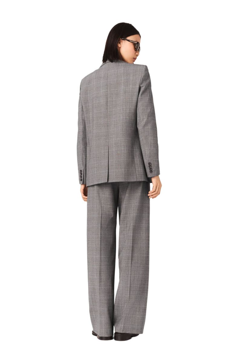 maje Checked suit jacket, Alternate, color, Grey
