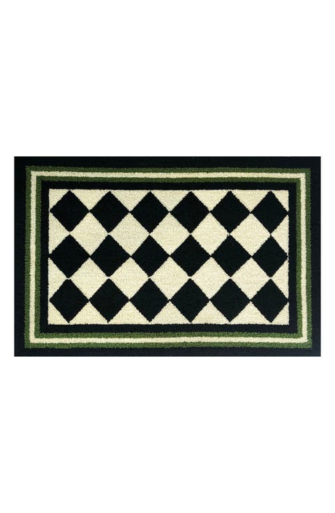 Harlequin Checkered Doormat