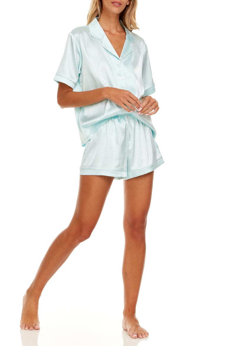 Jamie Short Pajamas, Alternate, color, AQUA