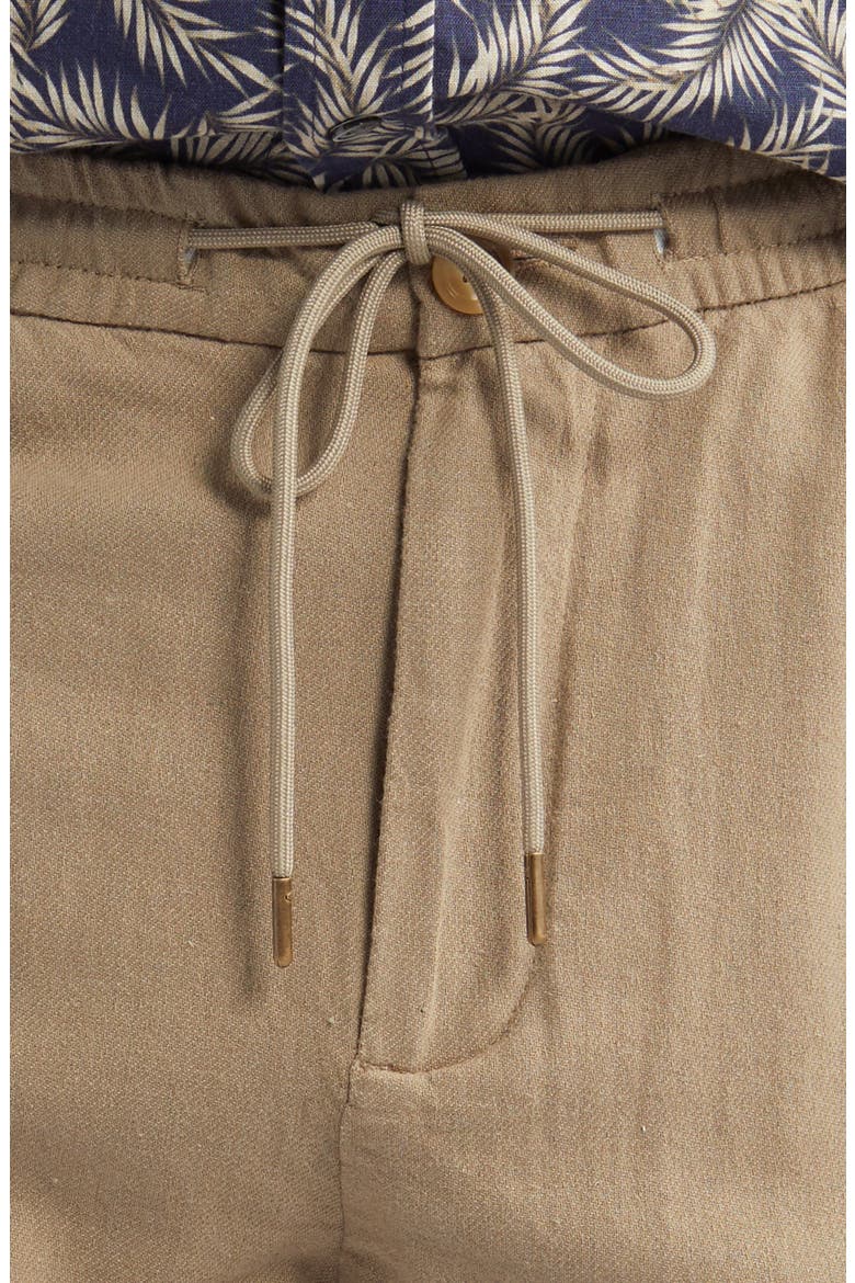 Callum Cotton & Linen Pants, Alternate, color, BARLEY