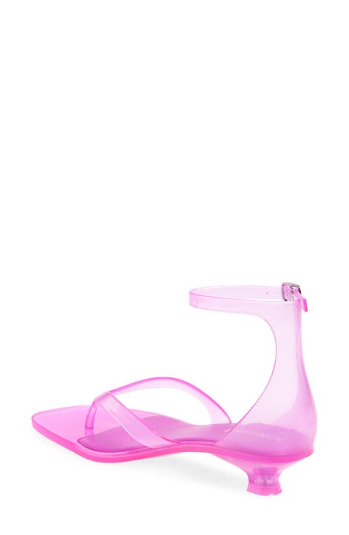 Jeffrey Campbell Gummy Ankle Strap Sandal In Pink