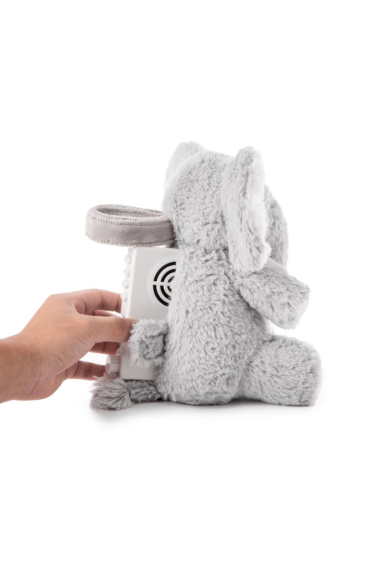 Cloud B Eli the Elephant On The Go - Plush Toy & Baby Sleep Sound Soother, Alternate, color, Grey