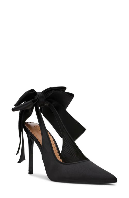 Steve Madden Teacup Slingback Pointed Toe Pump In Black