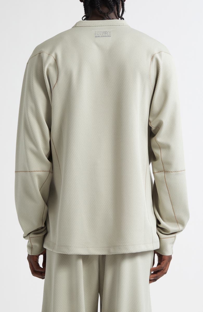 MM6 Maison Margiela x Salomon Logo Long Sleeve Graphic Mesh T-Shirt, Alternate, color, Abbey Stone