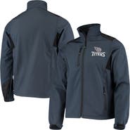 DUNBROOKE Men's Dunbrooke Navy Tennessee Titans Circle Softshell Fleece Full-Zip Jacket
