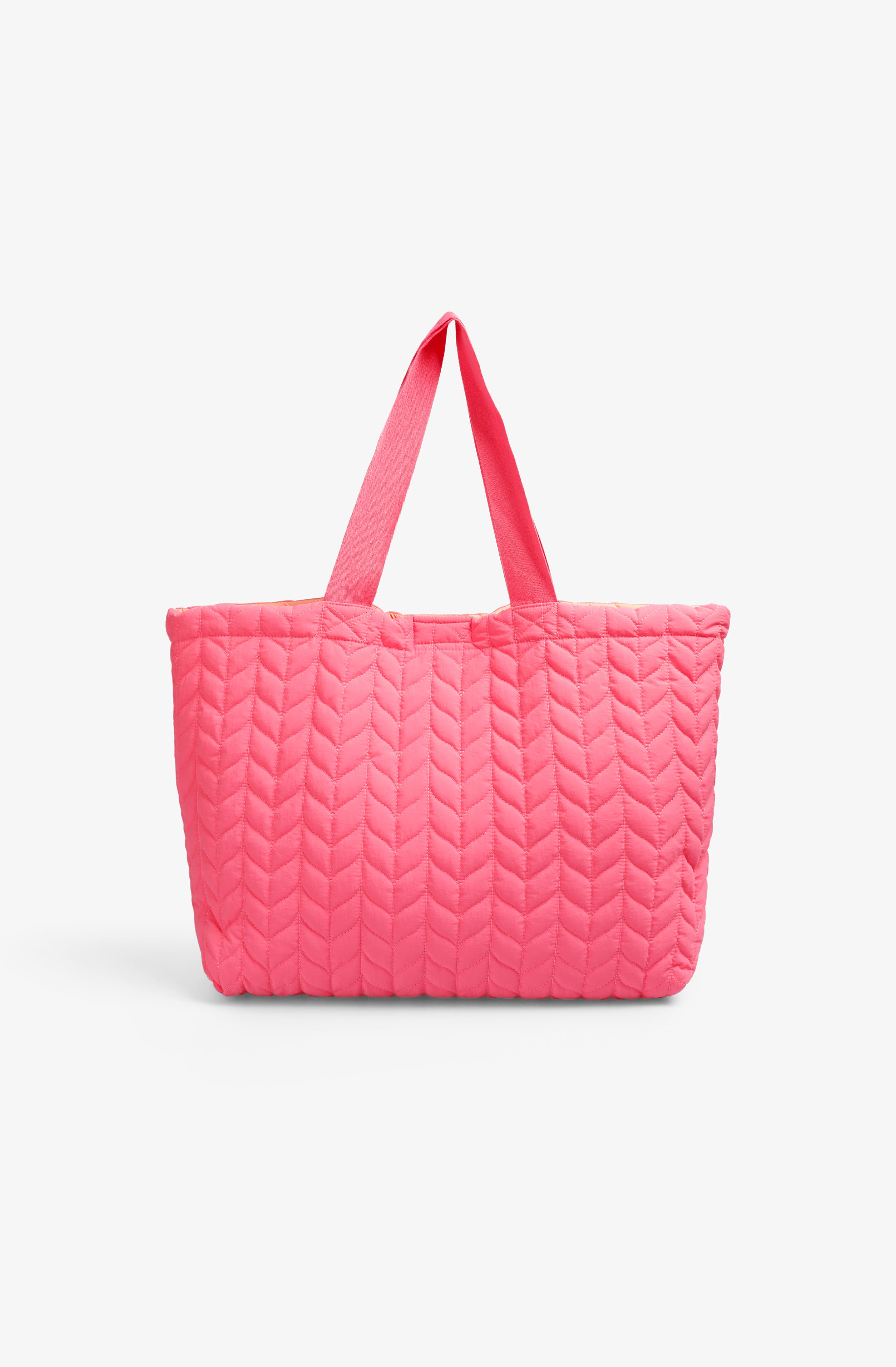 Scalpers Quilted Shopper Bag Girls, Alternate, color, Pink