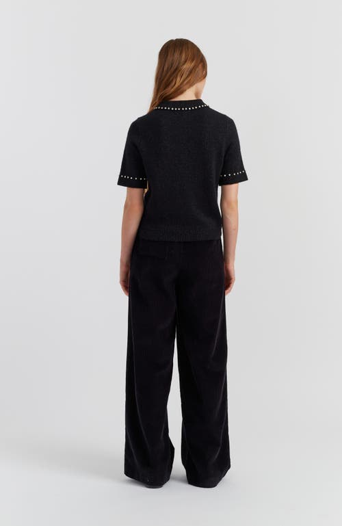 Chinti & Parker Diamonte Polo Top In Black