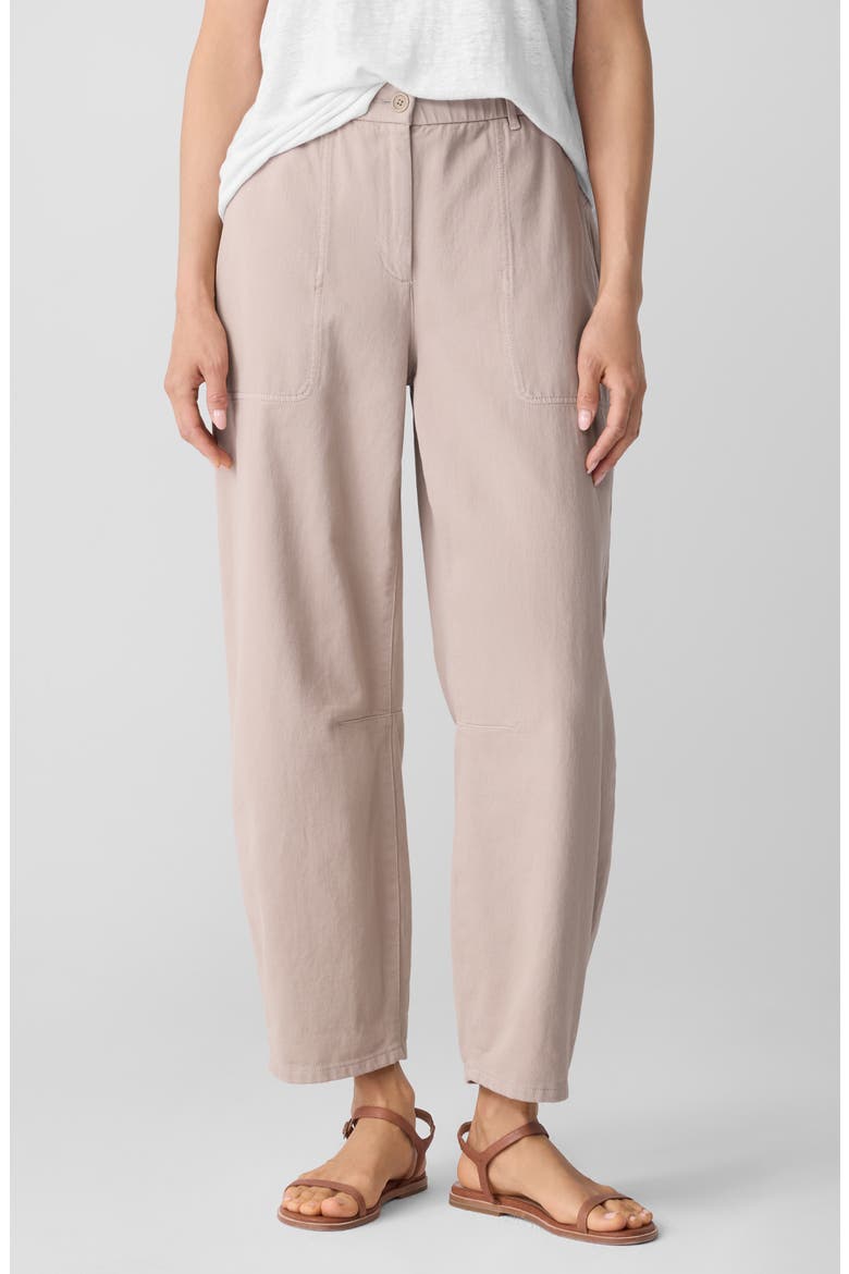 Organic Cotton Ankle Barrel Leg Pants, Main, color, WHEAT