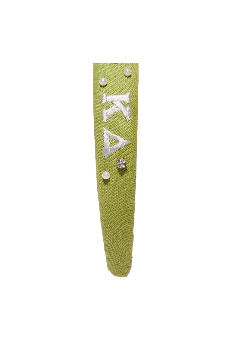 Lele Sadoughi Kappa Delta Charlotte Headband, Alternate, color, Olive 300