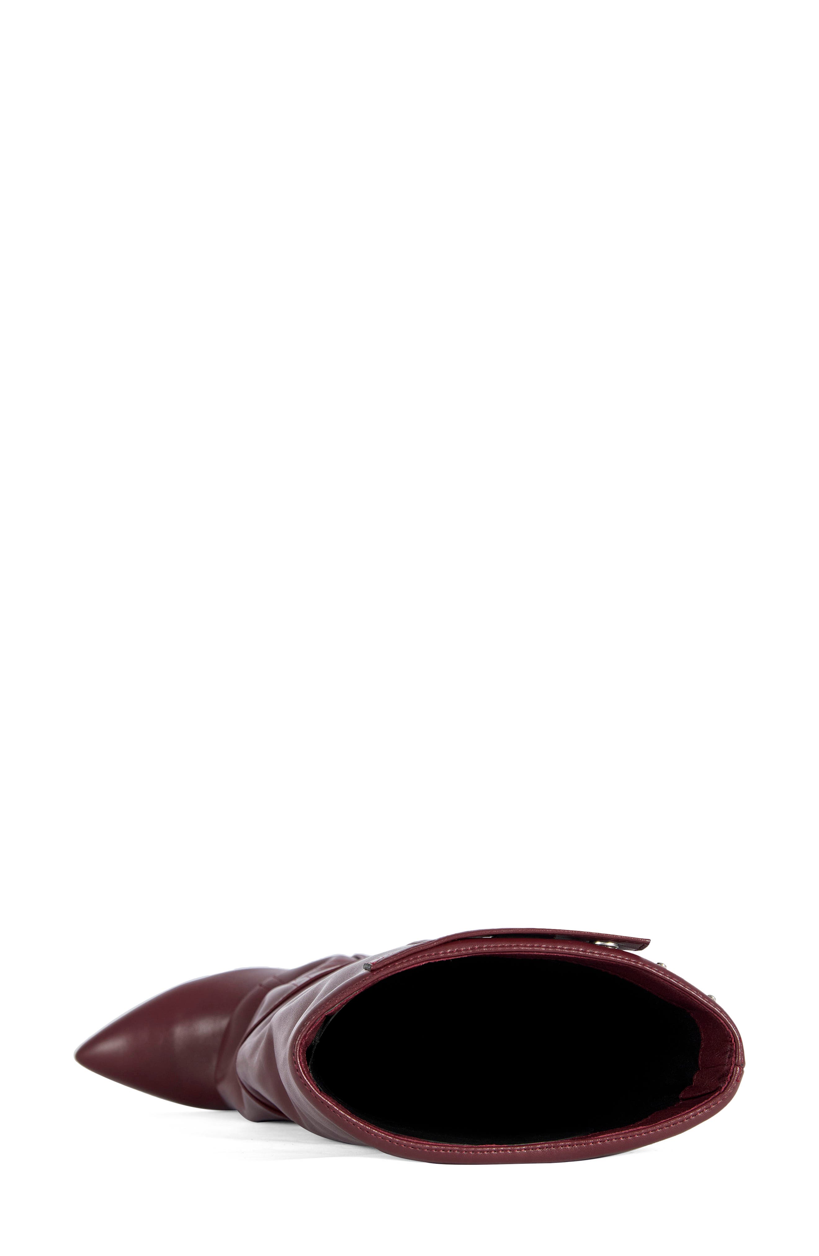 Railay Faux Leather Wedge Boot, Alternate, color, BURGUNDY