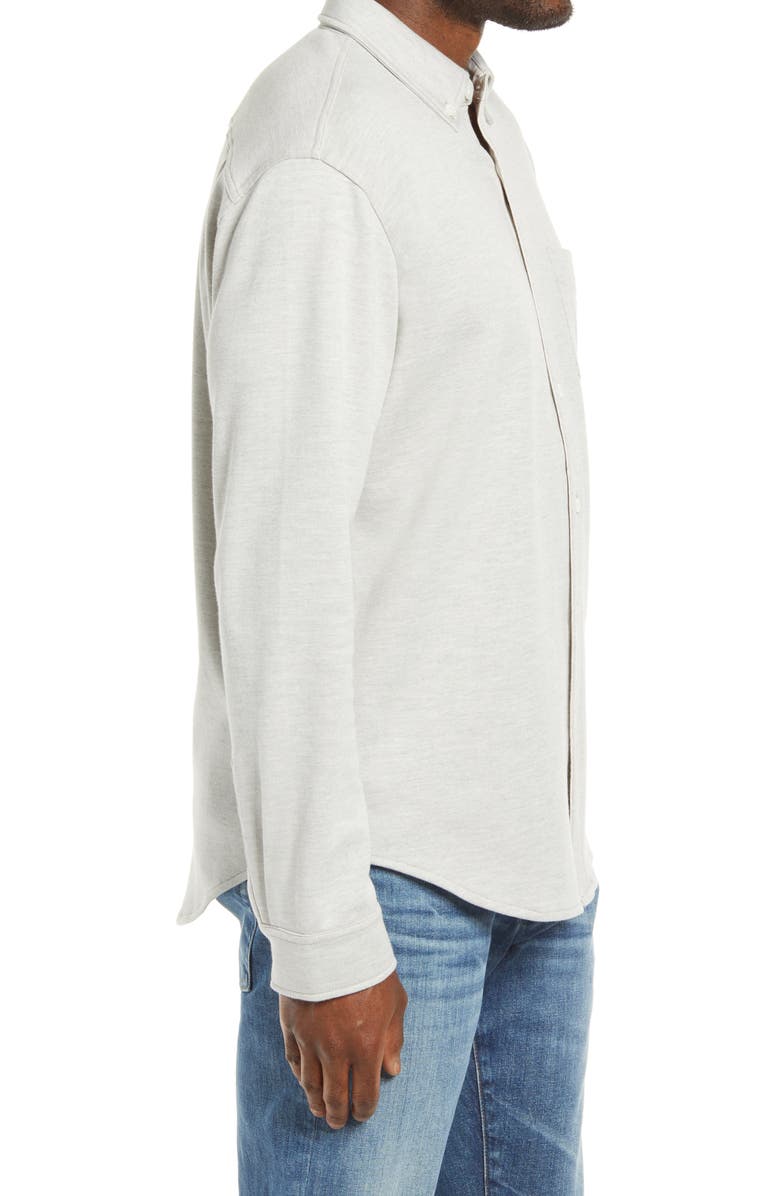 Rails Berkeley Classic Fit Heathered Piqué Knit Button-Down Shirt, Alternate, color,