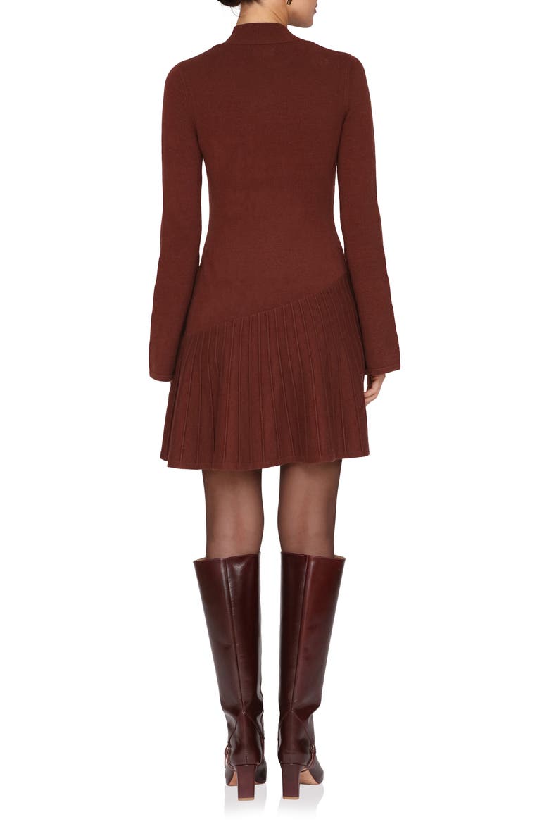 Long Sleeve Sweater Dress, Alternate, color, RUST
