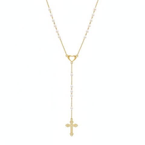 The Paloma Pearl Rosary Necklace