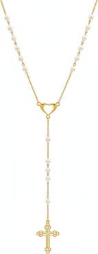 Leni James The Paloma Pearl Rosary Necklace