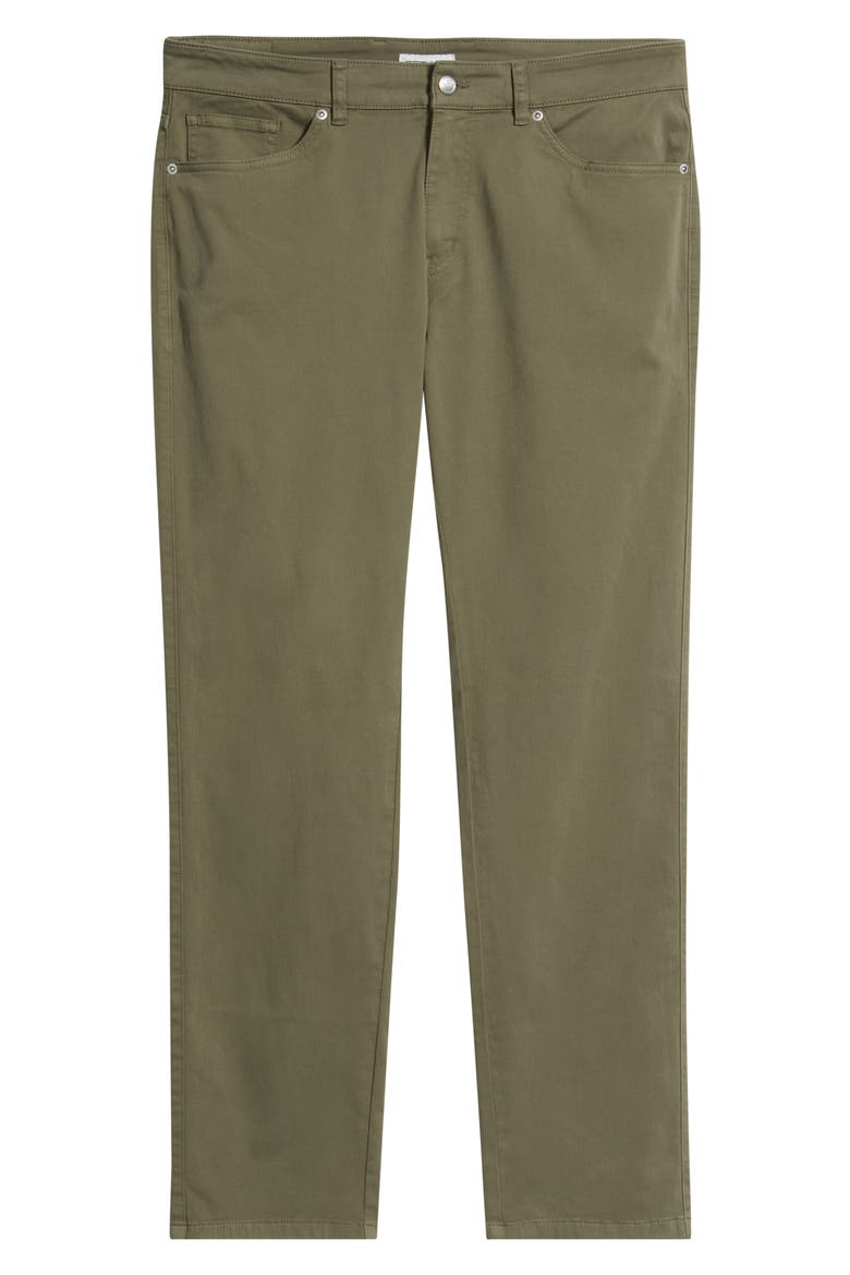 Signature Sateen Five Pocket Pants, Main, color, FATIGUE