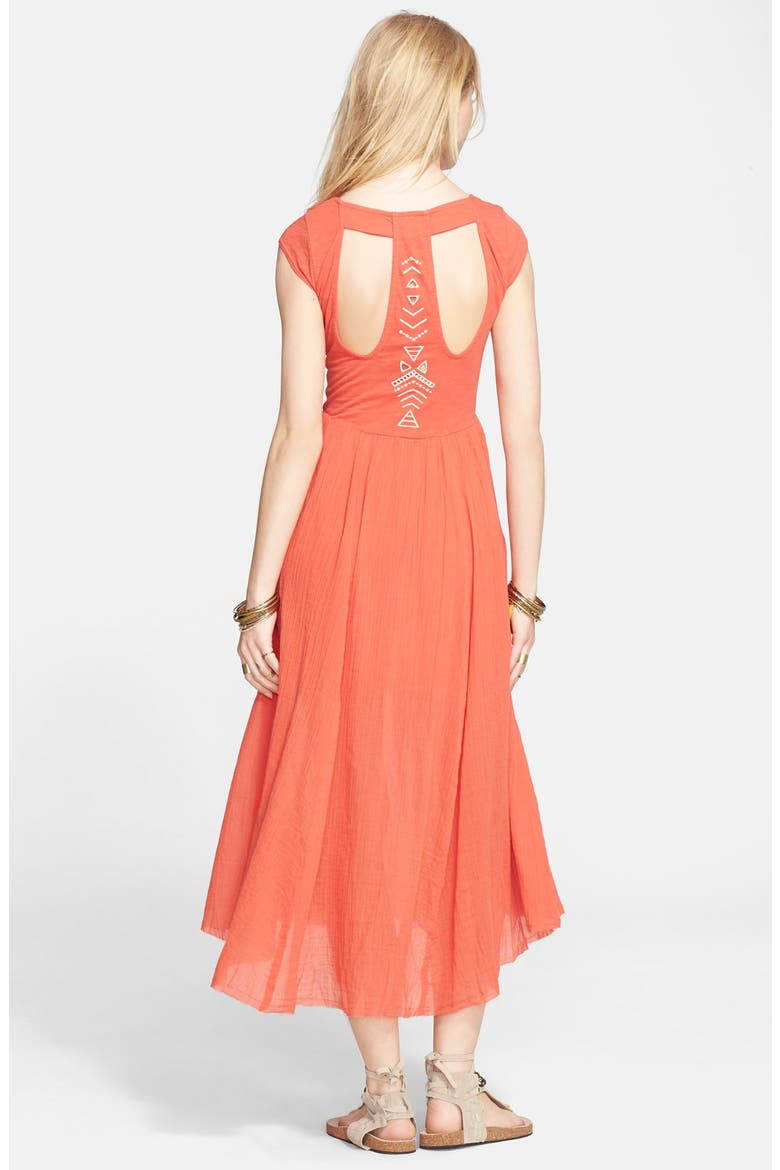 'Toosaloosa Slub Meadows' Knit Midi Dress, Alternate, color, CACTUS FLOWER COMBO