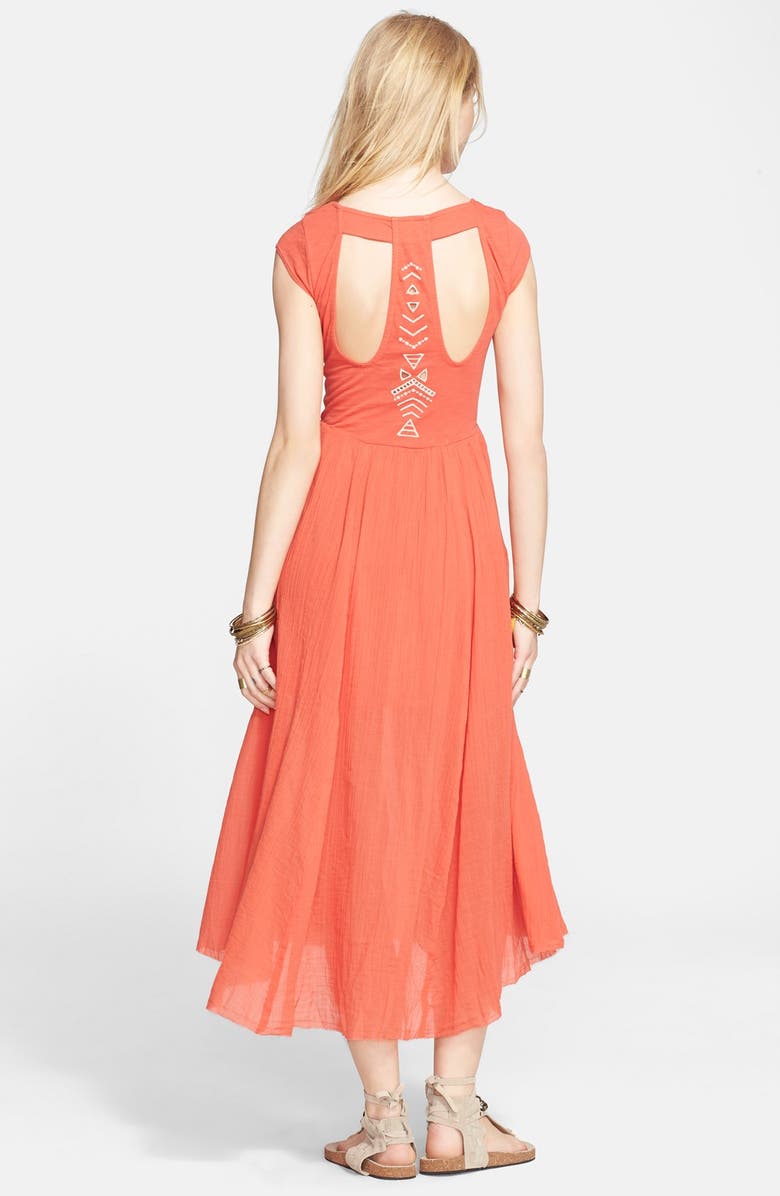 Free People 'Toosaloosa Slub Meadows' Knit Midi Dress, Alternate, color, 