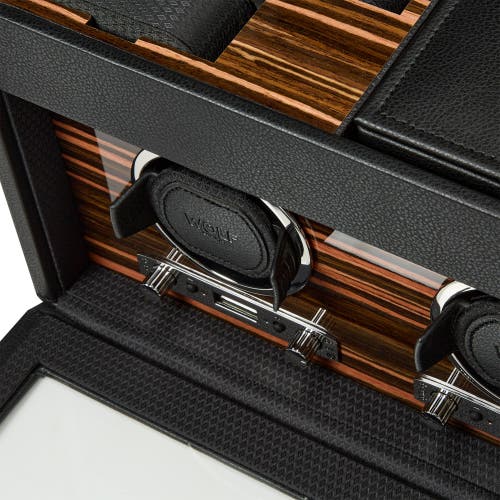 Wolf Roadster Double Watch Winder With Storage In Black