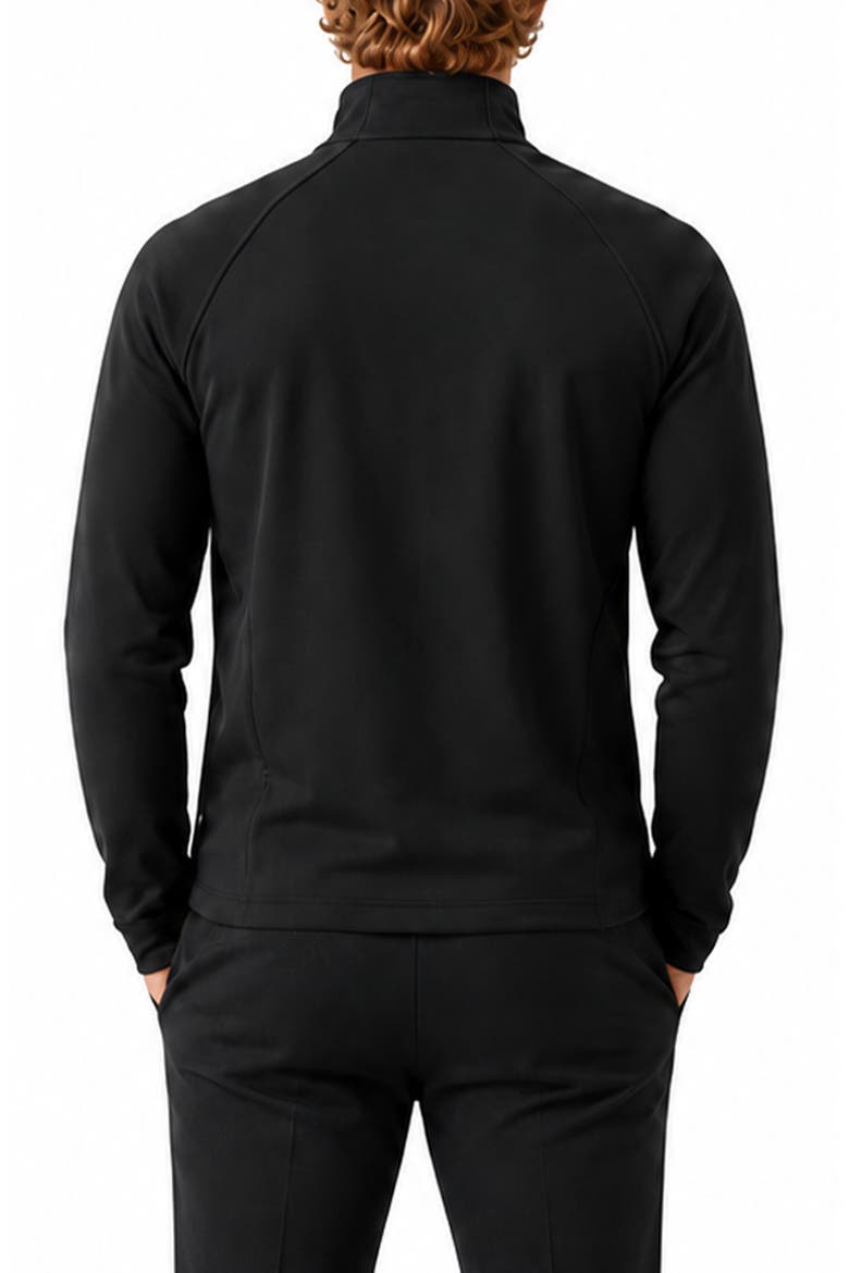 Marthyr Half Zip Performance Sweater, Alternate, color, BLACK
