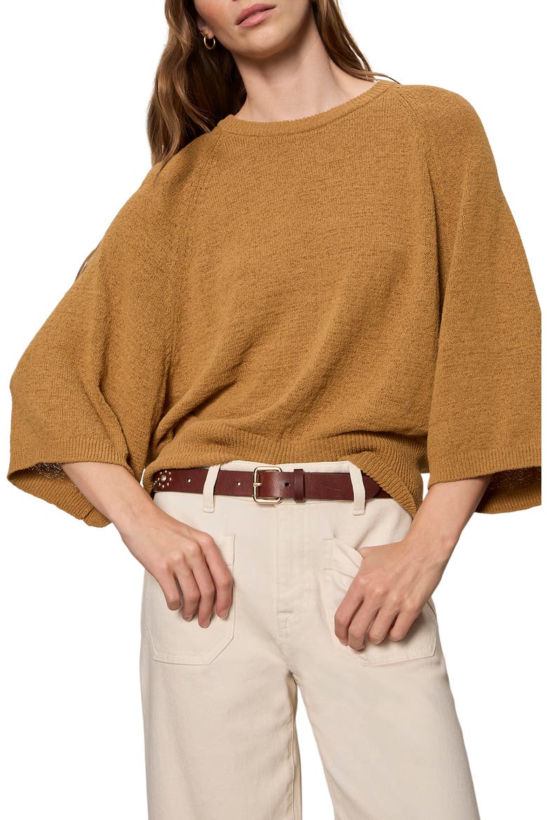 About Us Relaxed Sweater, Alternate, color, CUMIN BROWN