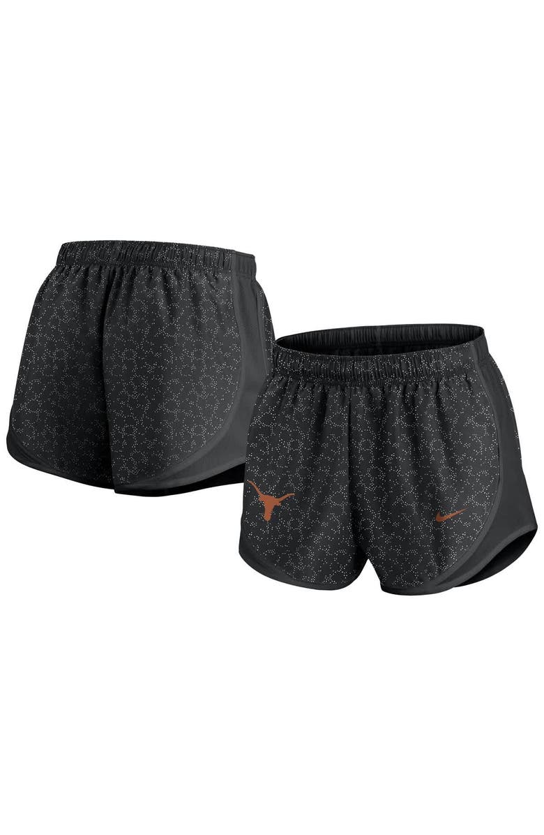 Nike Women's Nike Black Texas Longhorns Tempo Pattern Performance Shorts, Alternate, color, Black