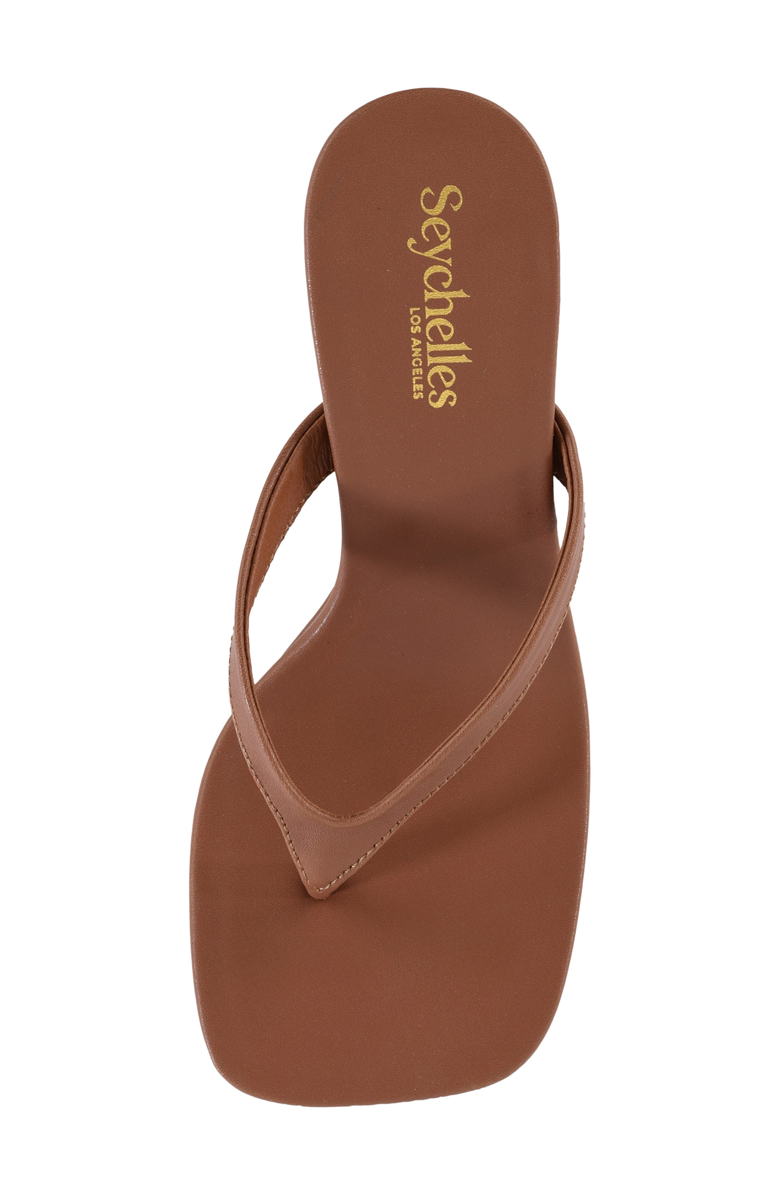 Uptown Wedge Flip Flop, Alternate, color, BROWN