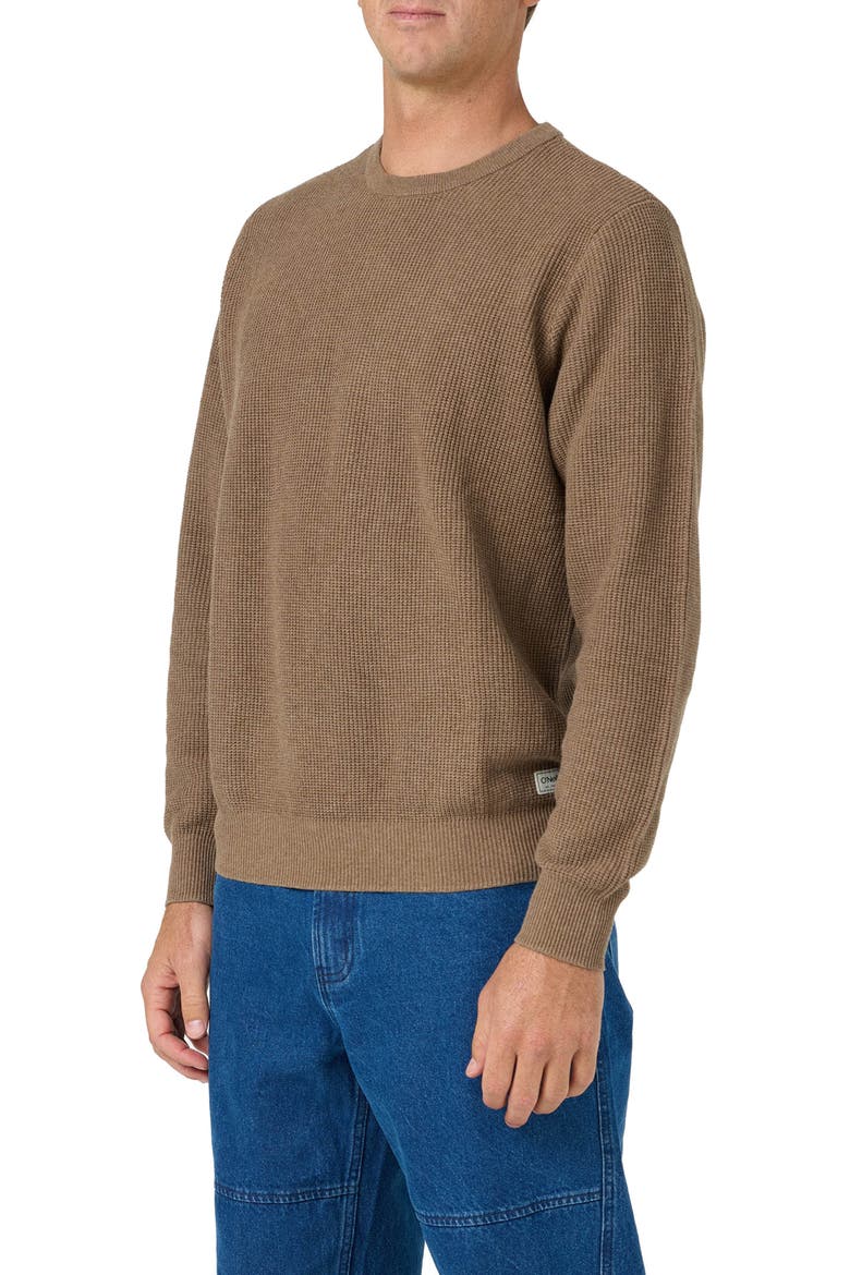 OG Roscoe Waffle Sweater, Alternate, color, HEATHER KHAKI