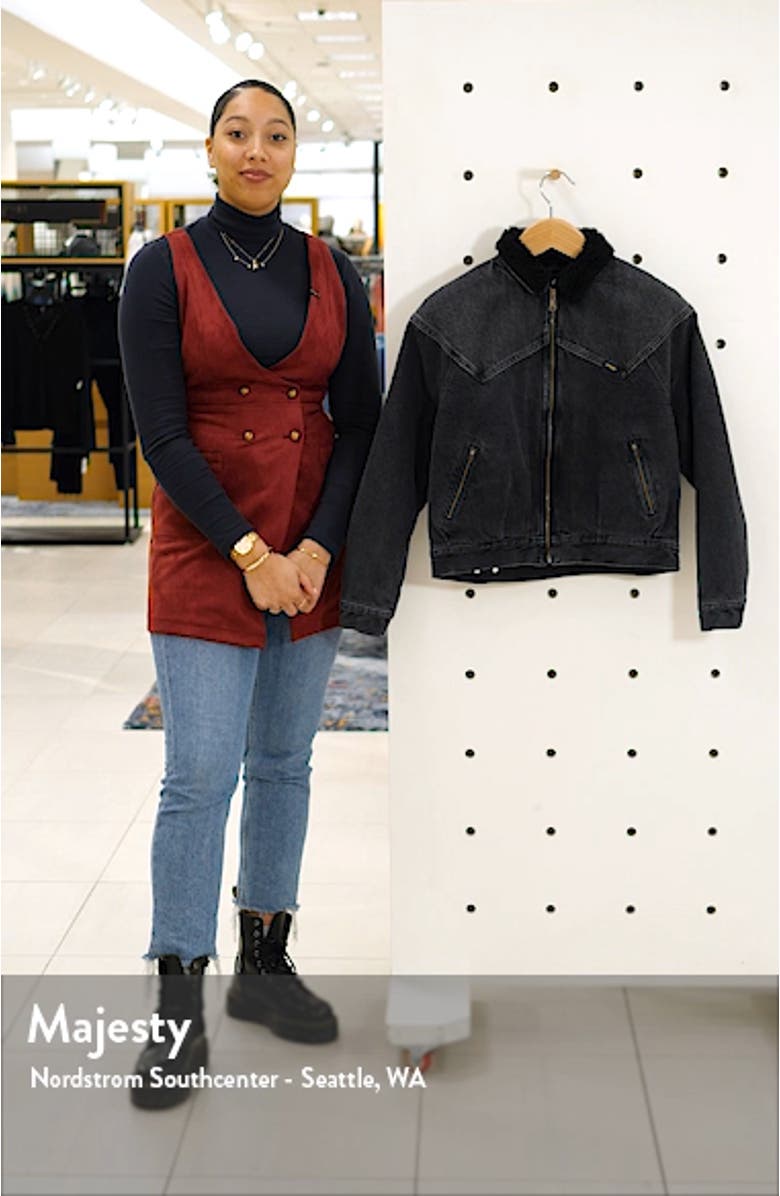 '80s Fleece Collar Denim Jacket, sales video thumbnail