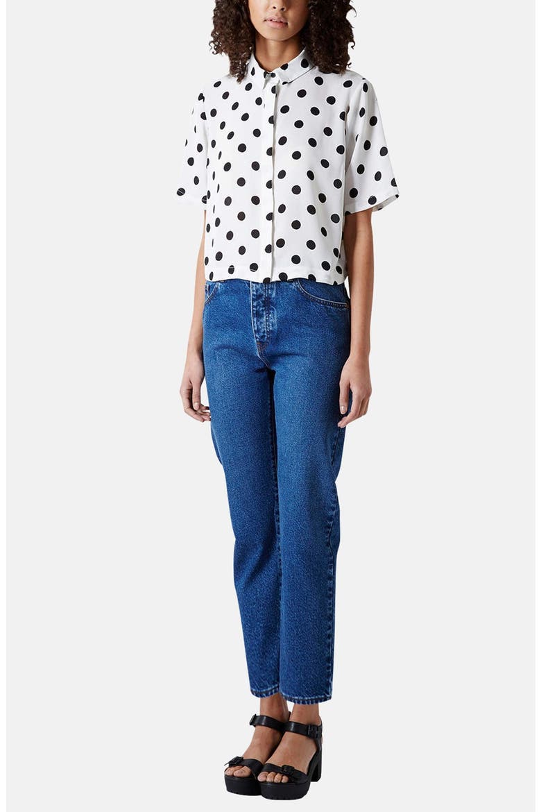 Moto Girlfriend Jeans, Alternate, color, BLUE