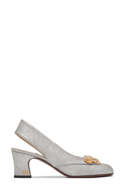 Shop Valentino Garavani Adamantine Slingback Pump