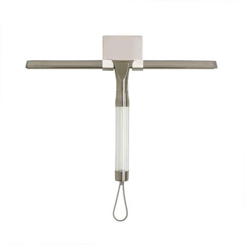 12-Inch Shower Squeegee with Silicone Blade & Wall Mounting Bracket