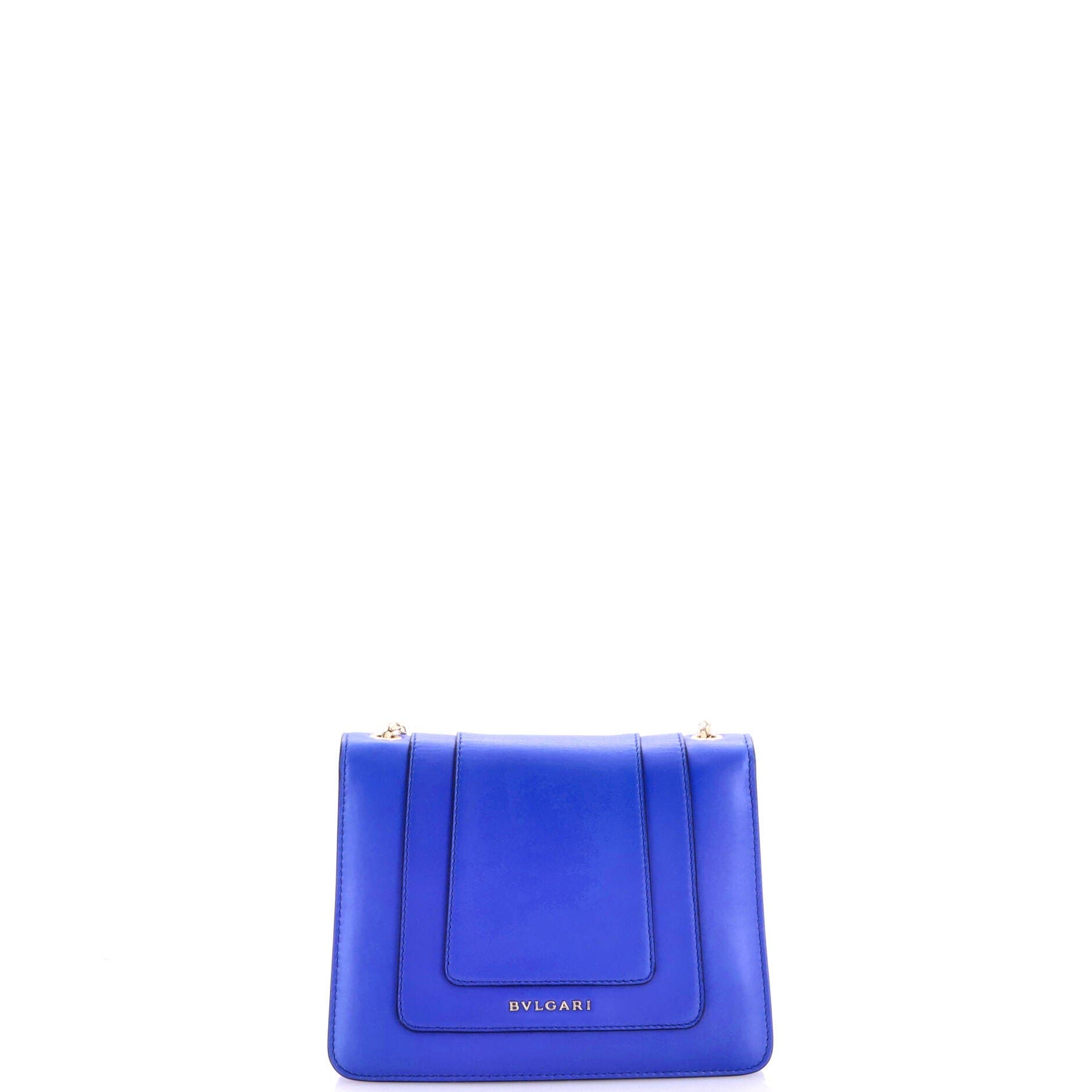 Serpenti Forever Square Shoulder Bag Leather Small, Alternate, color, Blue