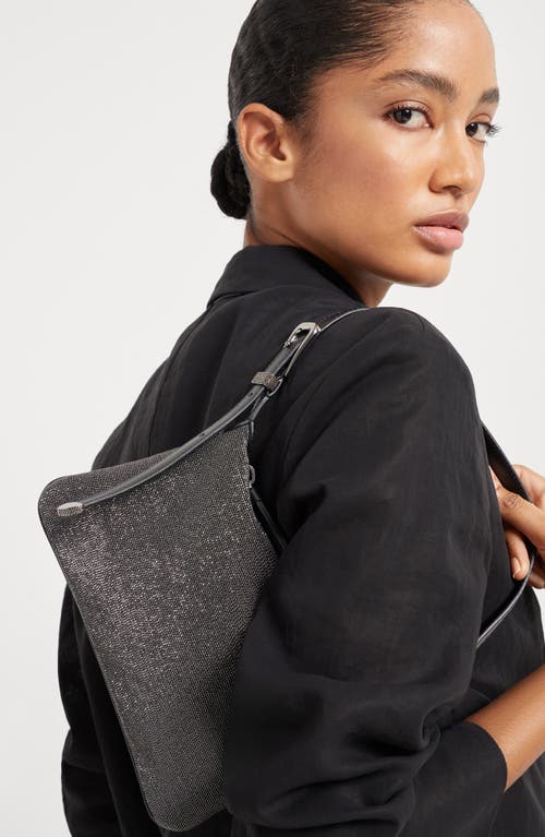 Shop Brunello Cucinelli Bc Duo Precious Shoulder Bag In Black