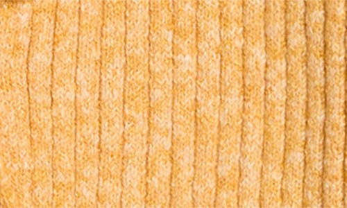 Pacsun Margot Tie Front Rib Sweater In Yellow