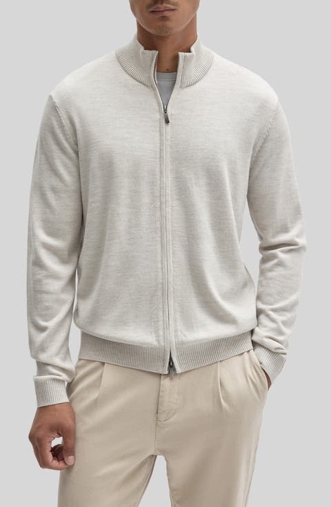 Thomas Full Zip Merino Wool Sweater