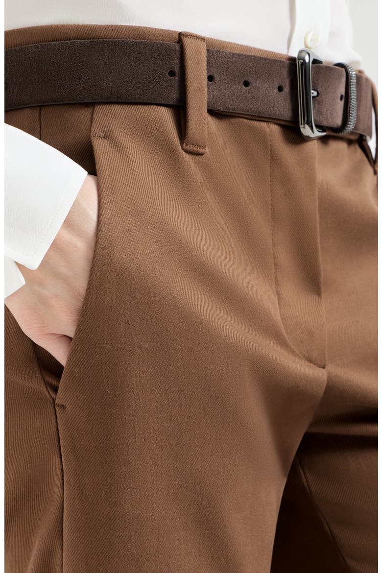 Stretch cotton cover slim fit trousers, Alternate, color, Dattero