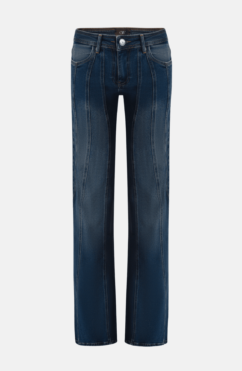OW Collection Devin Denim Jeans, Alternate, color, Dark Indigo Wash