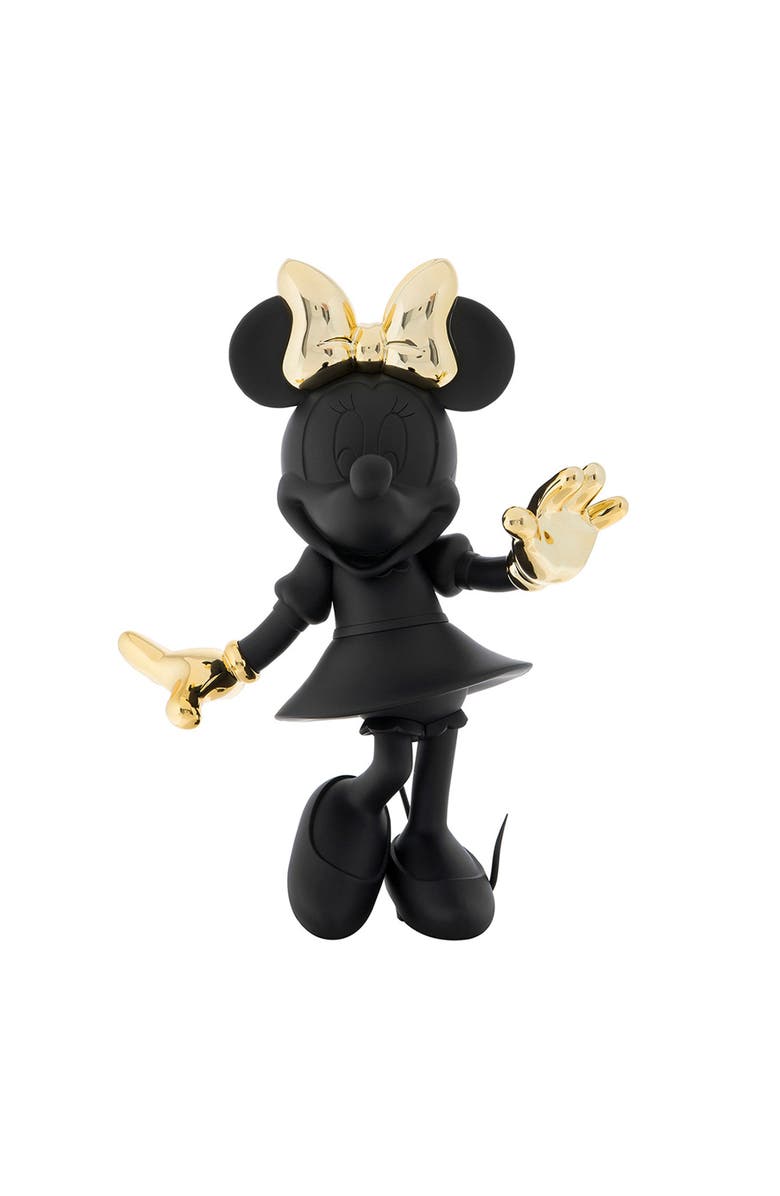 Leblon Delienne Minne Mouse Welcome Figurine, Main, color, Black / Gold