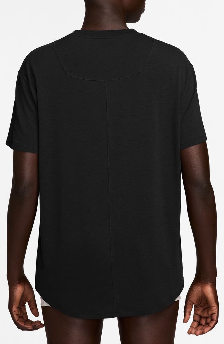 Nike One Relaxed Dri-FIT T-Shirt, Alternate, color, 011 Black/White