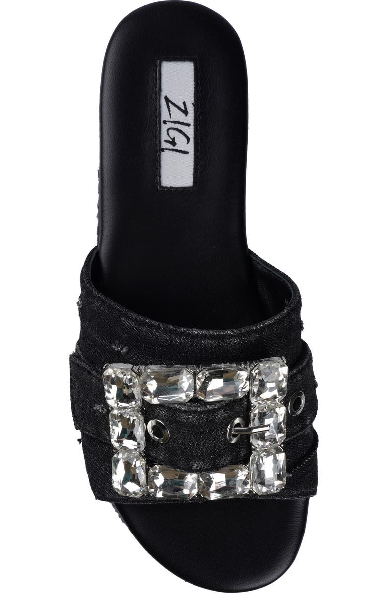 ZIGI Alena Platform Wedge Slide Sandal, Alternate, color, Black